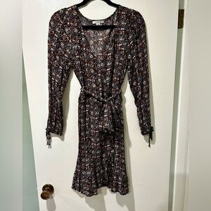 Floral wrap dress
